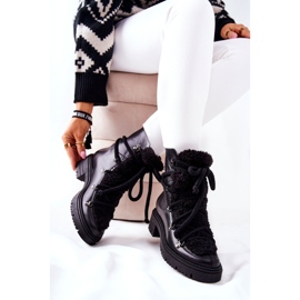 Lewski Shoes Boots Cuir Nouées Lewski Noir 3116 2