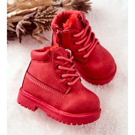 FR1 Bottes de Trappeur Chaudes pour Enfants Rouge Dexter 2