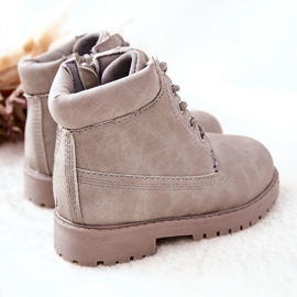 FR1 Bottes de trappeur pour enfants avec fermeture éclair Gris Dexter 1