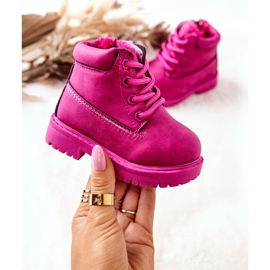 Bottes de Trappeur Chaudes Enfant Fuchsia Dexter rose 2