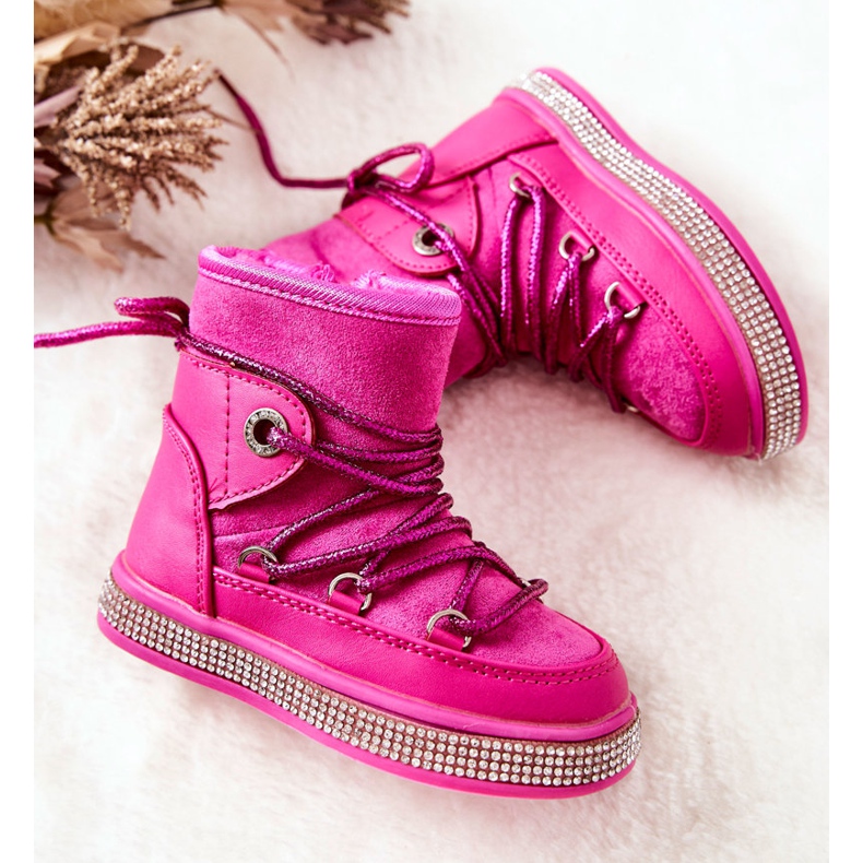 FR1 Bottes de Neige Enfant Avec Cubic Zirconia Wellma Fuchsia rose 1 FR1 Bottes de Neige Enfant Avec Cubic Zirconia Wellma Fuchsia rose 1