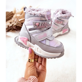 PJ2 Bottes de neige chaudes pour enfants Silver-Rose Chilly violet argent 2 PJ2 Bottes de neige chaudes pour enfants Silver-Rose Chilly violet argent 2