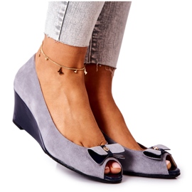 Escarpins Classiques Sur Compensée Monnari 0500-M12 Gris 5
