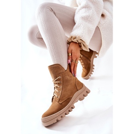 PF1 Bottines Chaudes En Daim Camel Annabeth beige 3