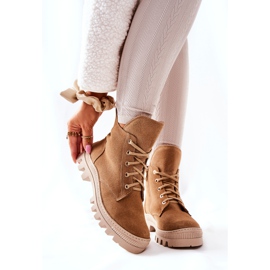 PF1 Bottines Chaudes En Daim Camel Annabeth beige 2