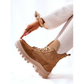 PF1 Bottines Chaudes En Daim Camel Annabeth beige 4