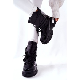 POTOCKI Bottes de neige réchauffées avec de la fourrure Black Holys le noir 2