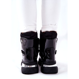 POTOCKI Bottes de neige réchauffées avec de la fourrure Black Holys le noir 5