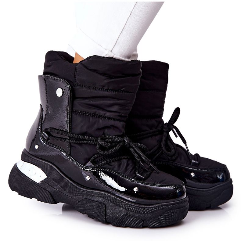 POTOCKI Bottes de neige réchauffées avec de la fourrure Black Holys le noir 7 POTOCKI Bottes de neige réchauffées avec de la fourrure Black Holys le noir 7