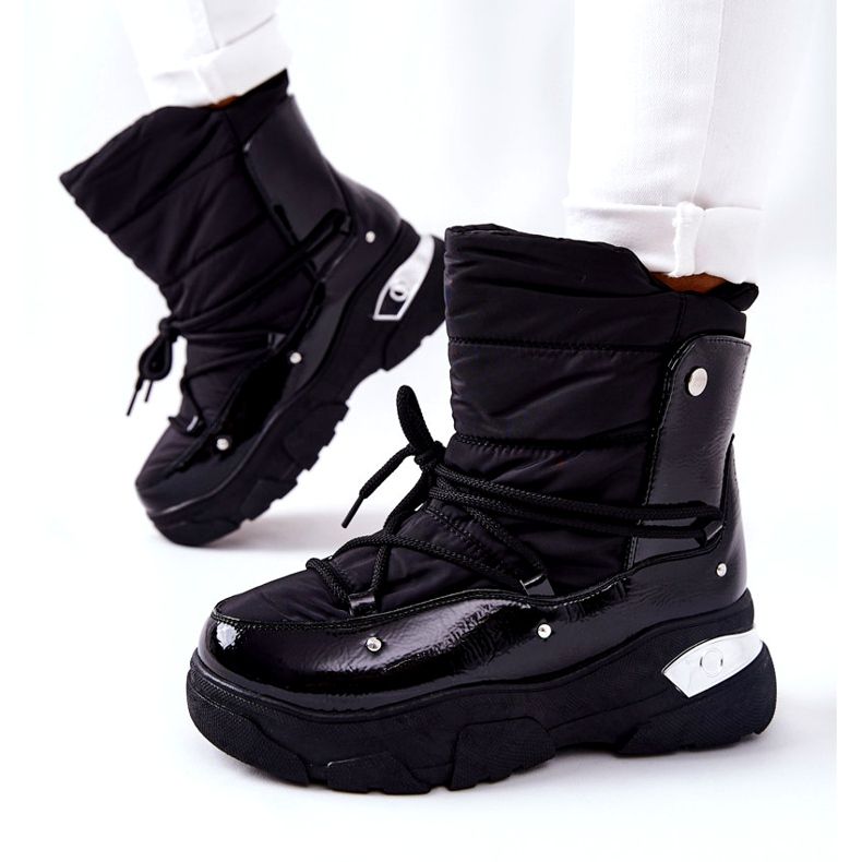 POTOCKI Bottes de neige réchauffées avec de la fourrure Black Holys le noir 6 POTOCKI Bottes de neige réchauffées avec de la fourrure Black Holys le noir 6