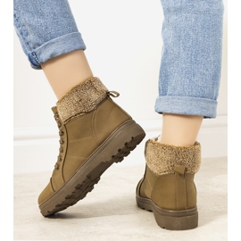 Bottines isolées vertes pour femmes Milani kaki 1