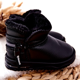PA1 Bottes de neige noires Frosty pour enfants 2
