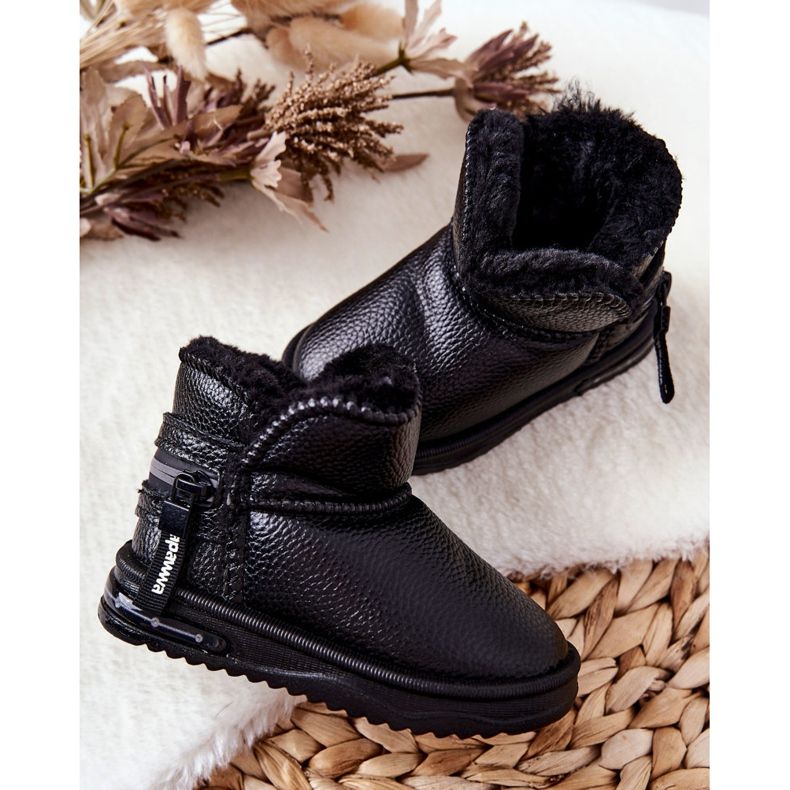 PA1 Bottes de neige noires Frosty pour enfants le noir 3