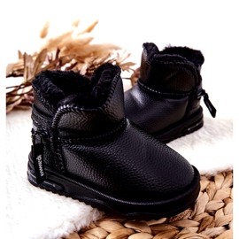 PA1 Bottes de neige noires Frosty pour enfants 4