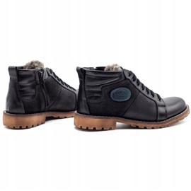 Mario Pala Bottes d'hiver pour hommes noires 865MP le noir 3