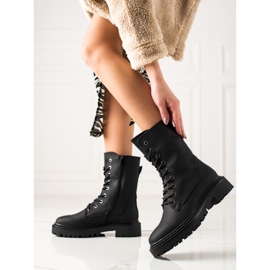 Erynn Travailleurs à lacets noirs classiques 1