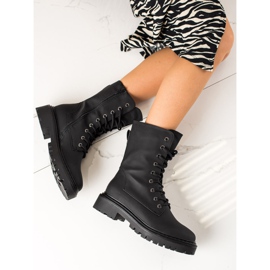 Erynn Travailleurs à lacets noirs classiques 2