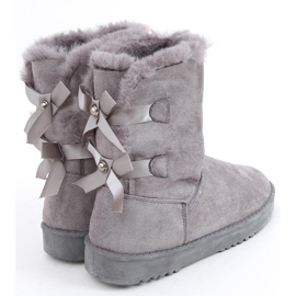 Bottes de neige pour femmes avec nœuds Tosse Grey gris 1