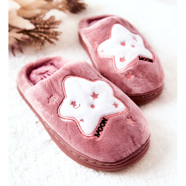 WJ1 Chaussons Chauds Enfant Etoiles Rose foncé Nella blanche 2 WJ1 Chaussons Chauds Enfant Etoiles Rose foncé Nella blanche 2