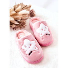 WJ1 Chaussons Chauds Enfant Etoiles Rose clair Nella blanche 2 WJ1 Chaussons Chauds Enfant Etoiles Rose clair Nella blanche 2