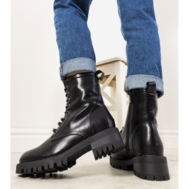 Bottines compensées isolées noires Olvera le noir 2