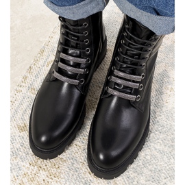 Bottines compensées isolées noires Olvera le noir 3