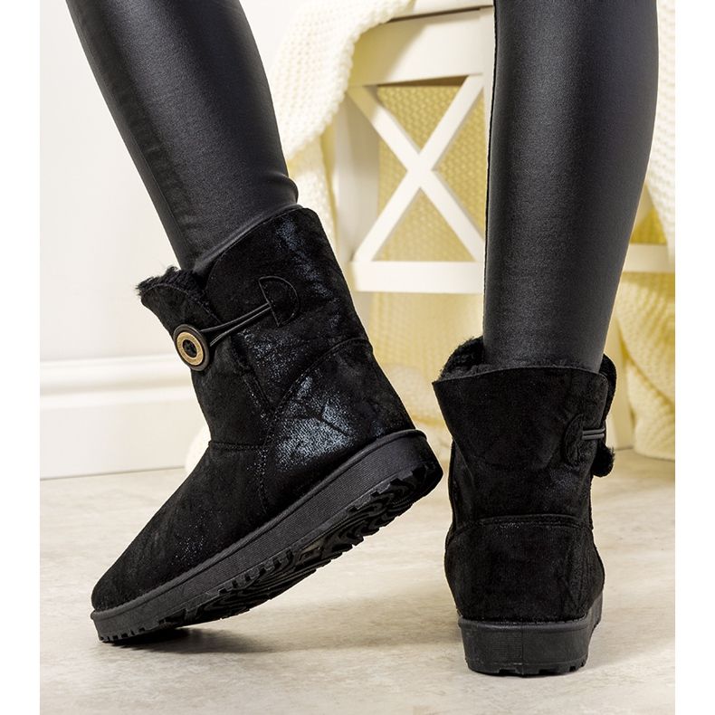 Bottes de neige noires pour femmes de Kanga 1