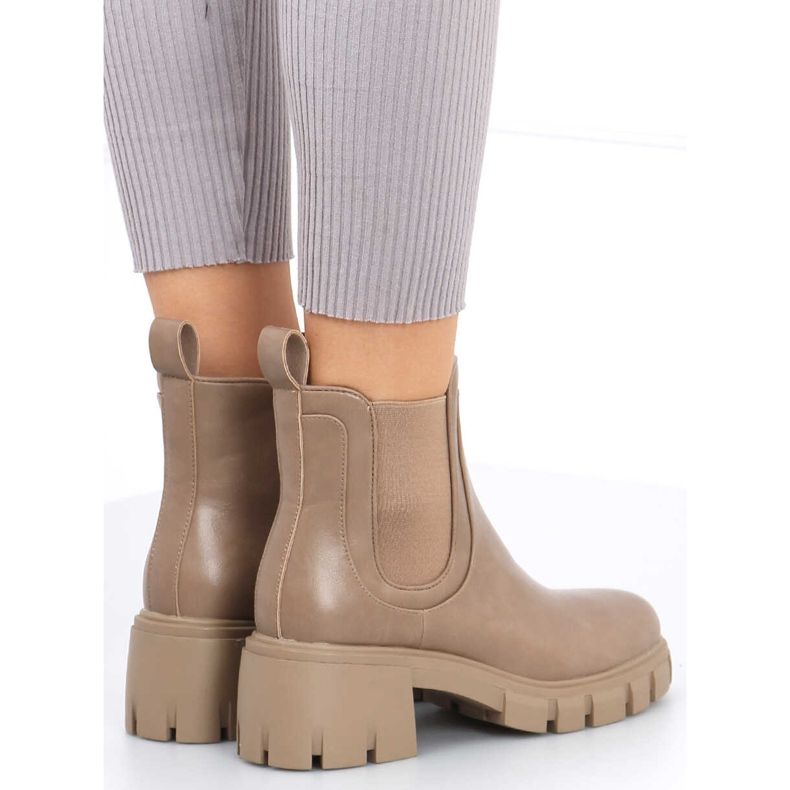 Boots sur semelle haute Gunno Khaki beige kaki 2 Boots sur semelle haute Gunno Khaki beige kaki 2