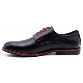 Olivier Chaussures noires élégantes pour hommes 296LU 1
