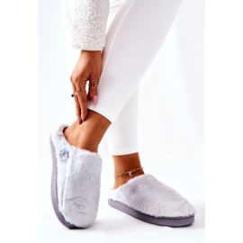 WJ1 Chaussons Fourrure Chaud Gris Clair Mecy 2 WJ1 Chaussons Fourrure Chaud Gris Clair Mecy 2