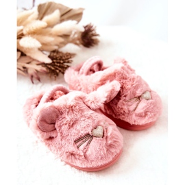 WJ1 Chaussons Enfant Chatons Aux Oreilles Tammy Roses 1