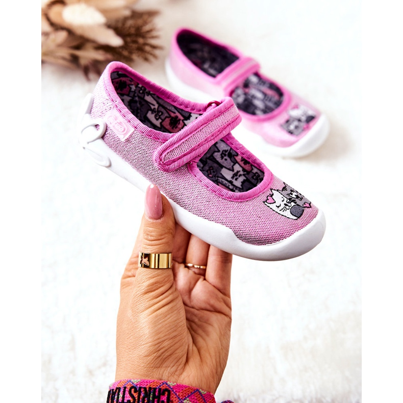 BEFADO S.A. Chaussons ballerines Befado Chats 114X465 Rose 2 BEFADO S.A. Chaussons ballerines Befado Chats 114X465 Rose 2