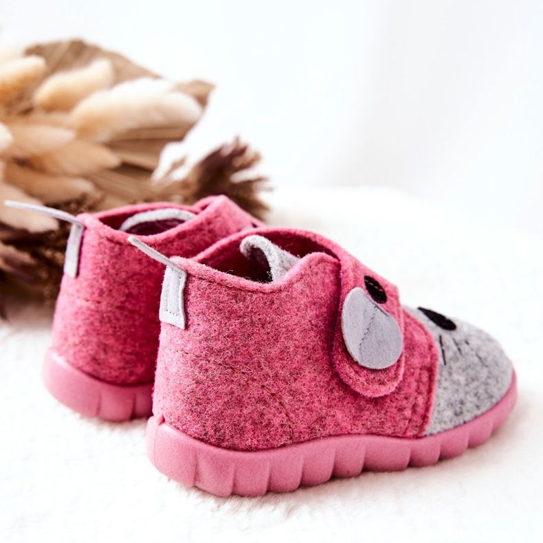 BEFADO S.A. Chaussons Befado Myszka 526P104 Rose-Gris 1