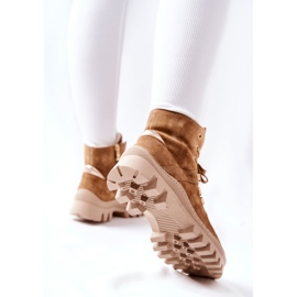 PF1 Bottes Chaudes En Daim Beige Tempête De Sable brun 7