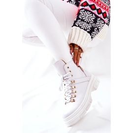 PF1 Bottines isolées en cuir Brescia blanches 7