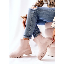 PS1 Bottes Chaudes En Daim Beige Clair Tozzi 5