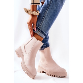 PS1 Bottes Chaudes En Daim Beige Clair Tozzi 6