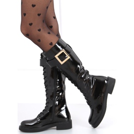 Bottines en cuir verni Beth BLACK-1 le noir 2 Bottines en cuir verni Beth BLACK-1 le noir 2