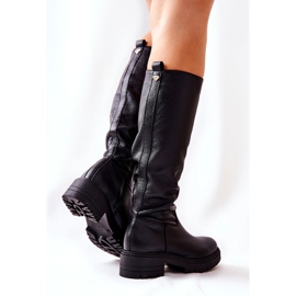 Bottines en cuir Noir Nicole 2685 1