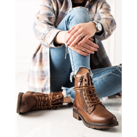 Evento Bottines marron à lacets décontractées brun 1