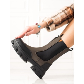 Seastar Bottes de mode de travail kaki vert 5