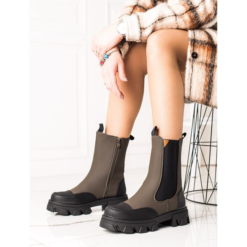 Seastar Bottes de mode de travail kaki vert 1