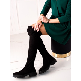 Laura Mode Bottes classiques le noir 1