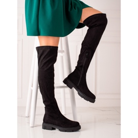 Laura Mode Bottes classiques le noir 2