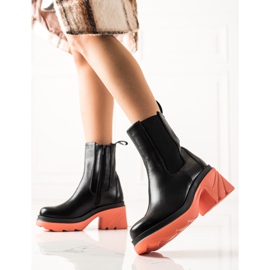 Seastar Bottes à plateforme colorée le noir 1