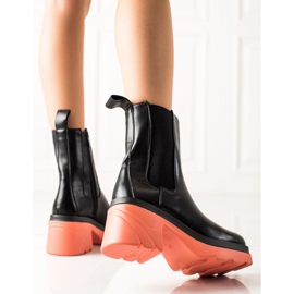 Seastar Bottes à plateforme colorée le noir 3