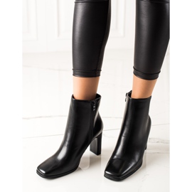 TRENDI Bottines classiques à talons hauts le noir 2