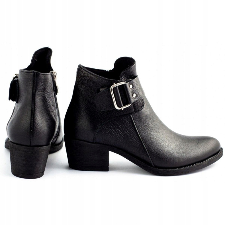 Olivier Bottes en cuir noir 4