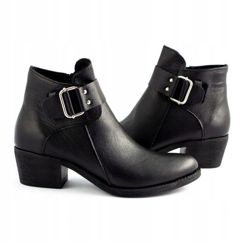 Olivier Bottes en cuir noir le noir 5