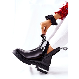 PS1 Boots Laquées Avec Découpes Femme Noir Melbourne le noir 4